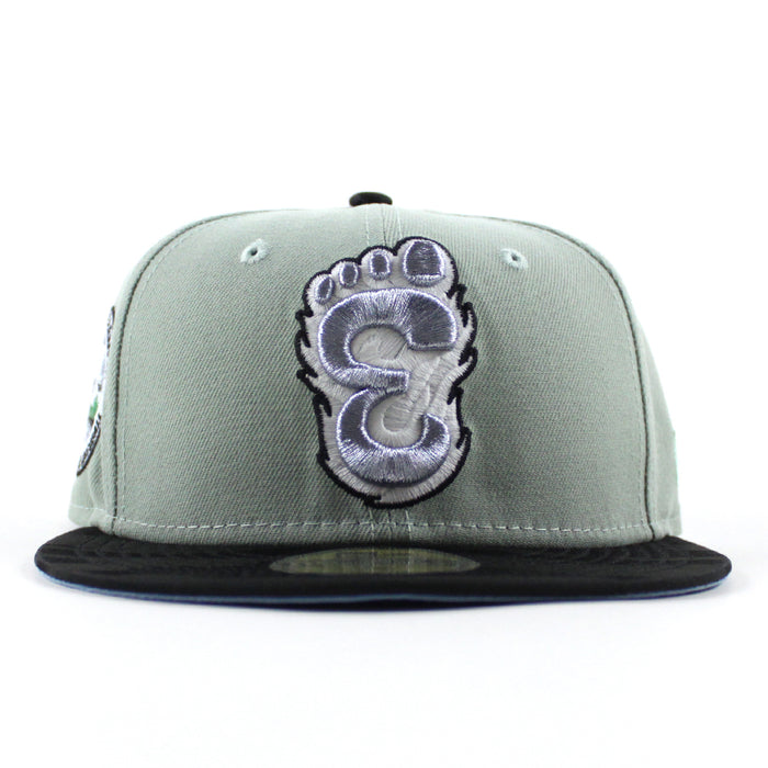 Eugene Emeralds North West League New Era 59Fifty Fitted Hat (Everest Green Black Blue Under Brim)