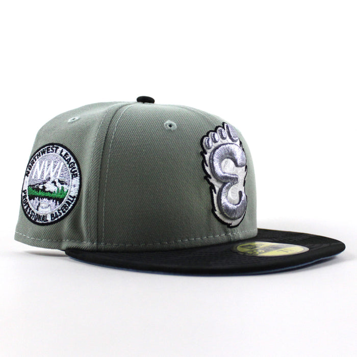 Eugene Emeralds North West League New Era 59Fifty Fitted Hat (Everest Green Black Blue Under Brim)
