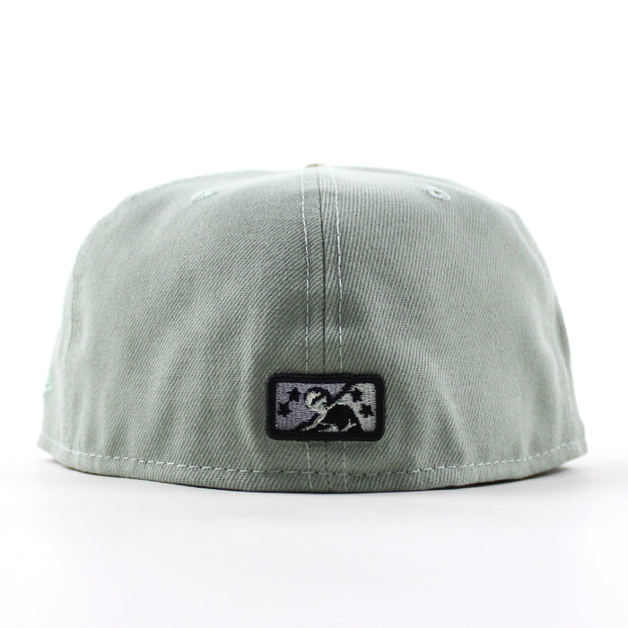 Eugene Emeralds North West League New Era 59Fifty Fitted Hat (Everest Green Black Blue Under Brim)