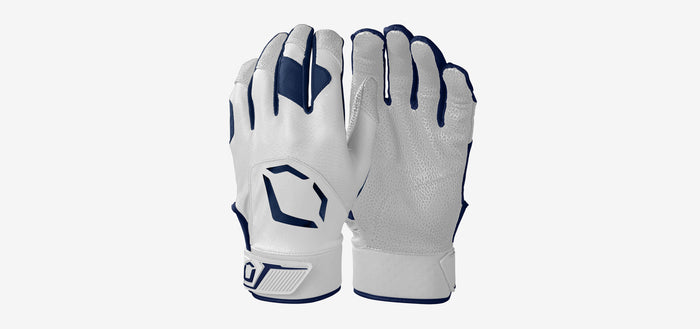 EvoShield Standout Batting Gloves Equipment Wilson Small White/Navy