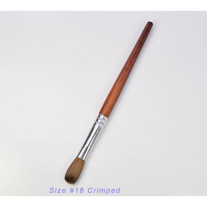 EX Kolinsky Acrylic Nail Brush For Manicure Powder (CRIMPED) - Choose your size
