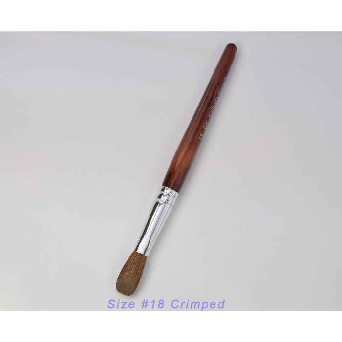 EX Kolinsky Acrylic Nail Brush For Manicure Powder (CRIMPED) - Choose your size