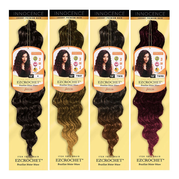 EZBRAID Ezcrochet Brazilian Water Wave (18inch)