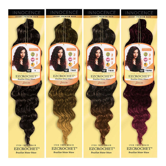 EZBRAID Ezcrochet Brazilian Water Wave (18inch)
