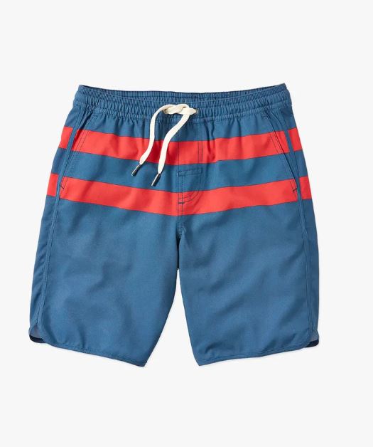 Fair Harbor Boys' Anchor Swim Trunks Apparel Fair Harbor Red Stripe Youth XSmall