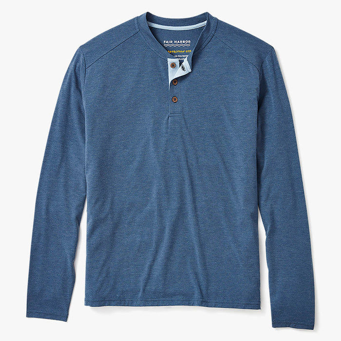 Fair Harbor Mens Seabreeze Henley Apparel Fair Harbor Dark Denim Small