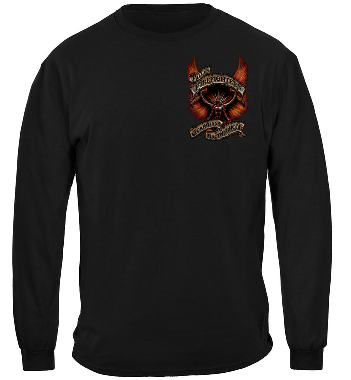 Fallen Firefighters Guardians T-Shirt Long Sleeves