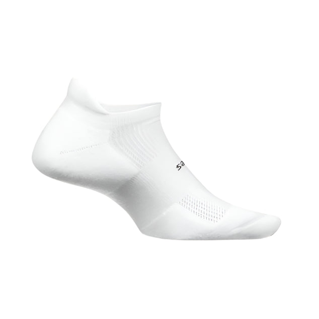 Feetures High Performance Max Cushion No Show Tab Apparel Feetures Small White
