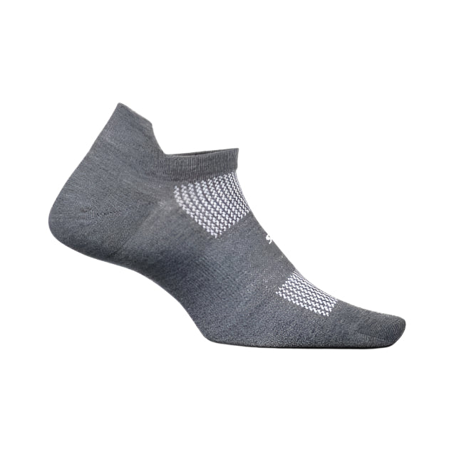 Feetures High Performance Max Cushion No Show Tab Apparel Feetures Small Heather Gray
