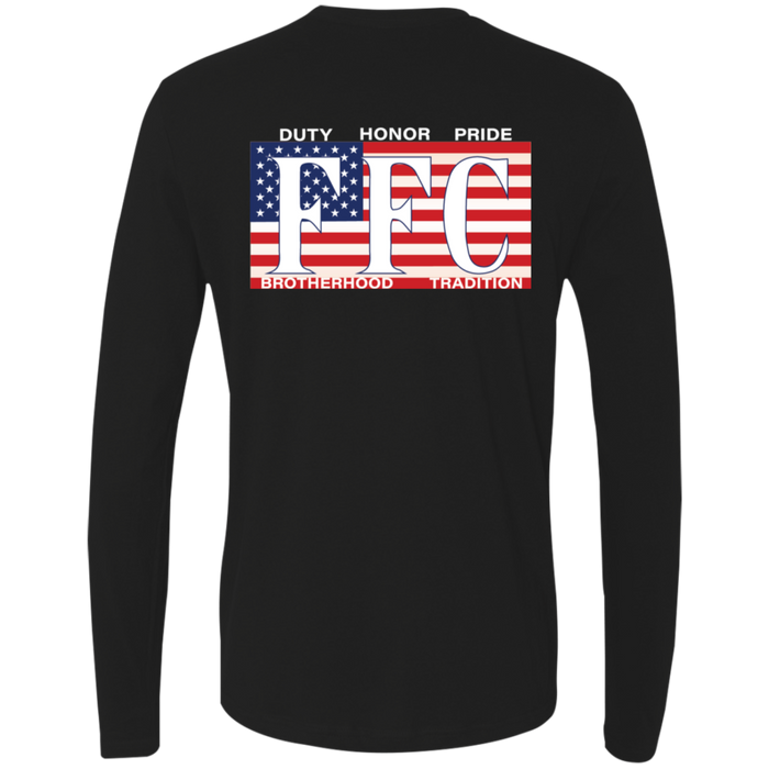 FFC 343 firefighter American Brotherhood long sleeve premium tee – fire department IAFF brotherhood