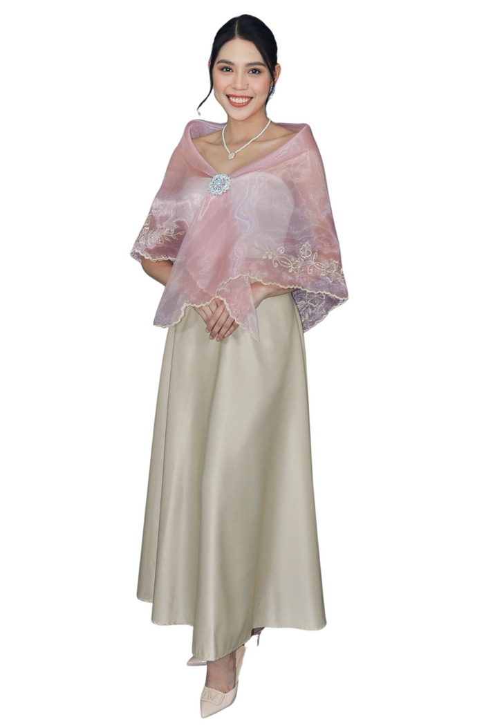 Organza Premium Rose Pink Alampay