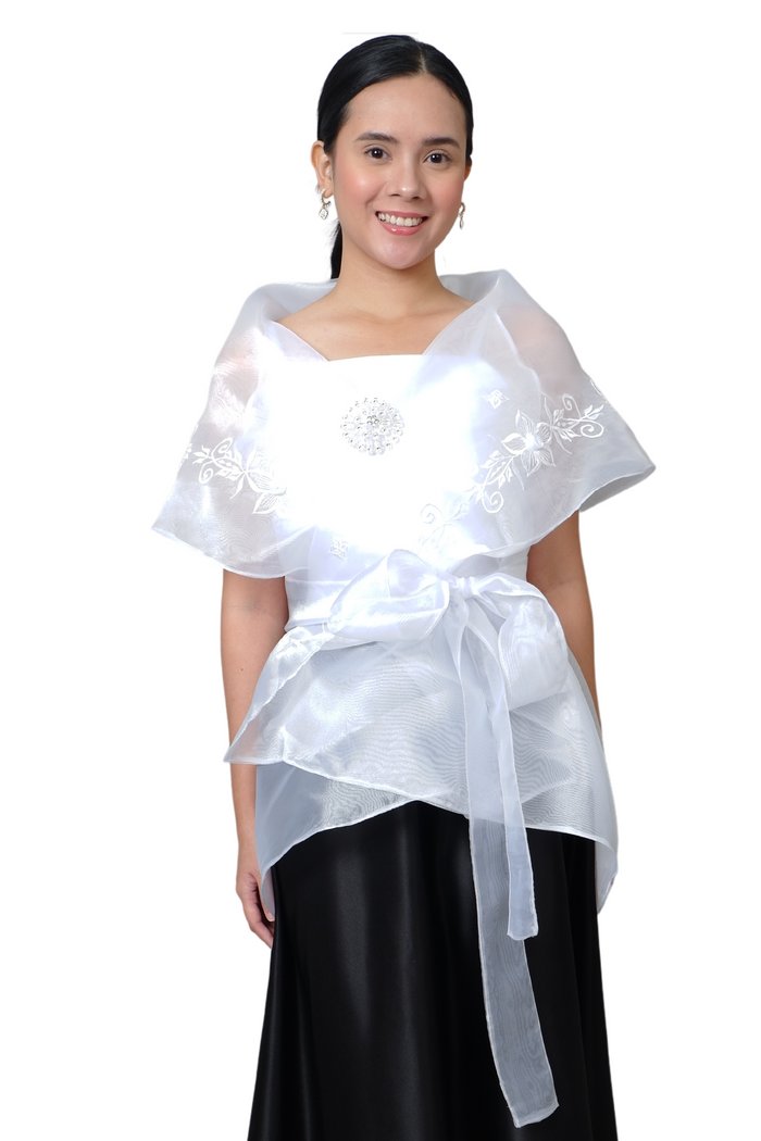 White Organza Panuelo