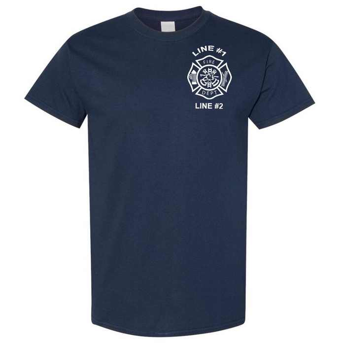 Custom Fire Department Duty Short Sleeve Shirt Firefighter Uniform