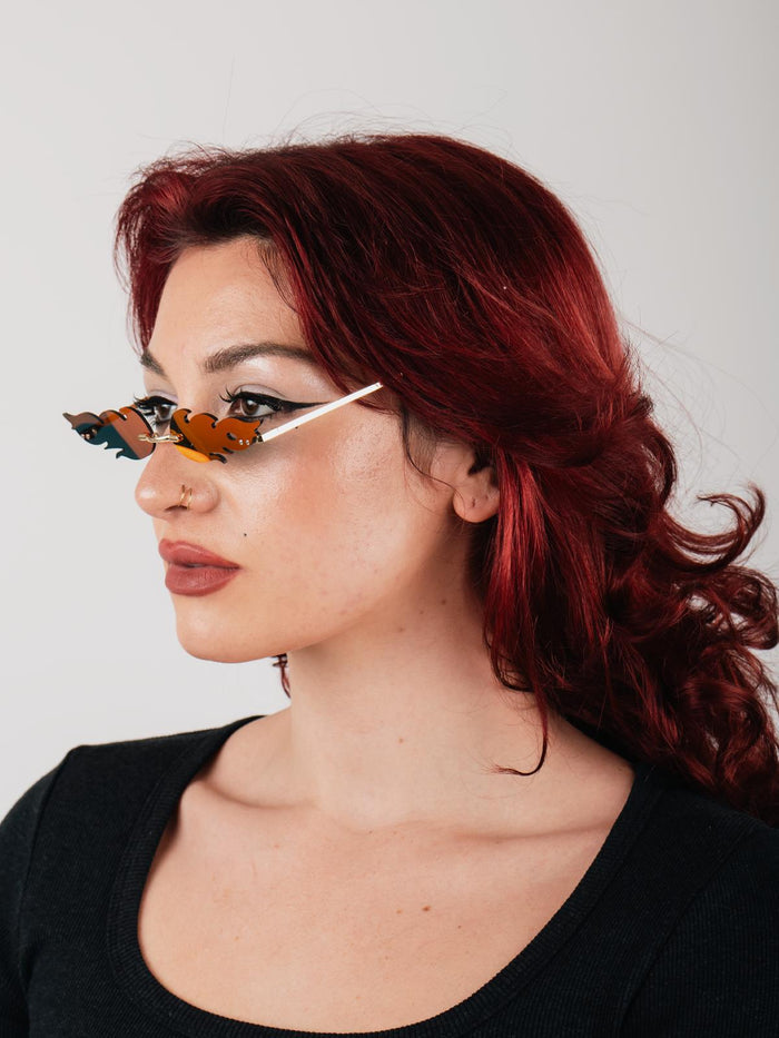 Fire Flames Sunglasses | Red-Image 2