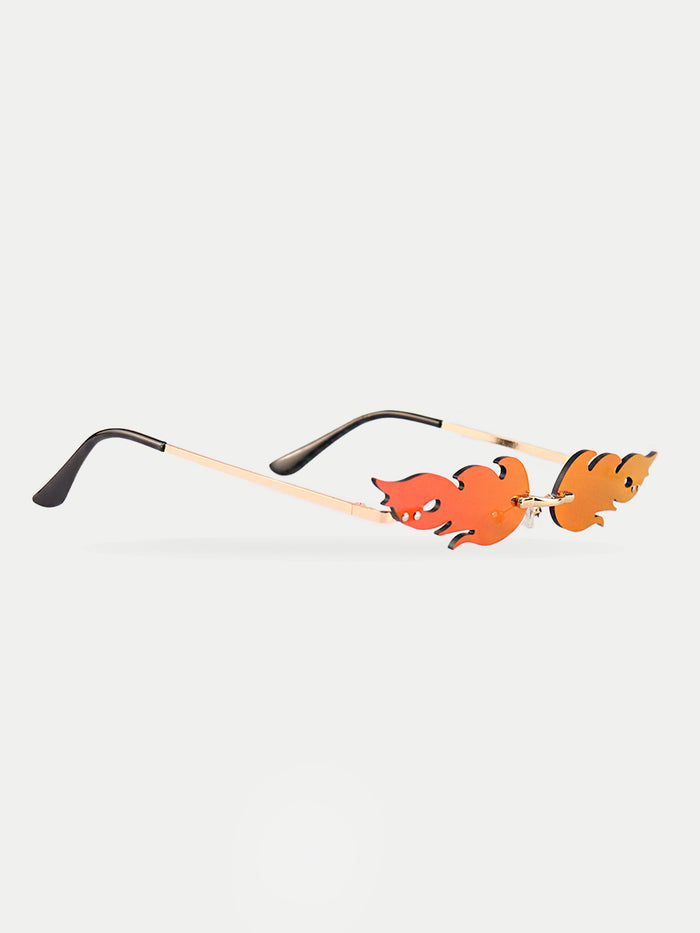 Fire Flames Sunglasses | Red-Image 3
