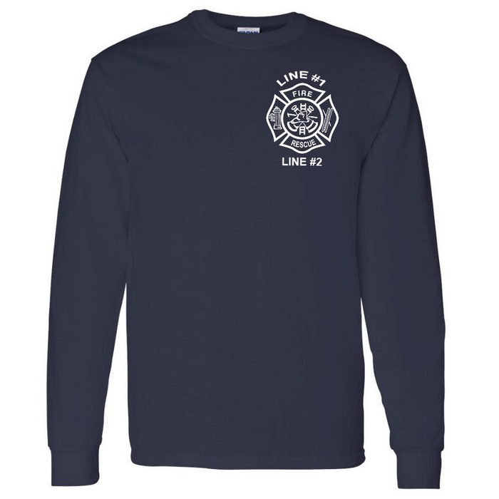 Custom Fire Rescue Long Sleeve Duty Shirt Firefighter Uniform