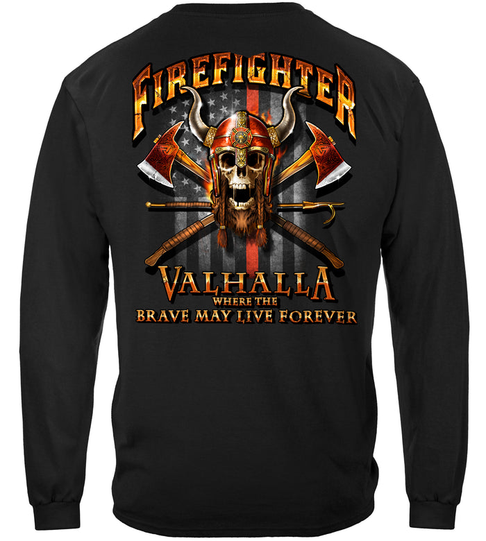 Firefighter long sleeve shirt fire department IAFF fire rescue first responder apparel