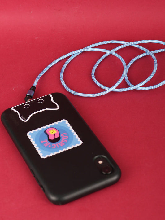 Flashing Magnetic Cable Lightning 1m | Blue-Image 1