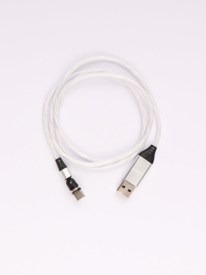 Flashing Magnetic Cable Micro USB 1m | Red-Image 2