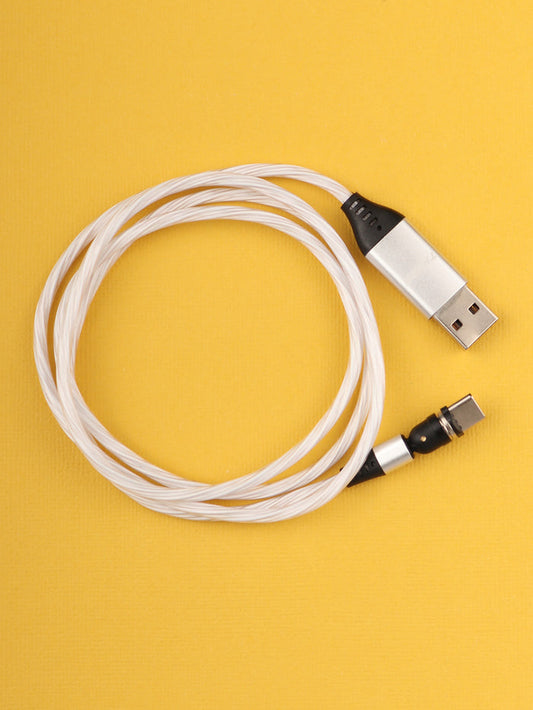 Flashing Magnetic Cable Type C 1m | Rainbow-Image 1