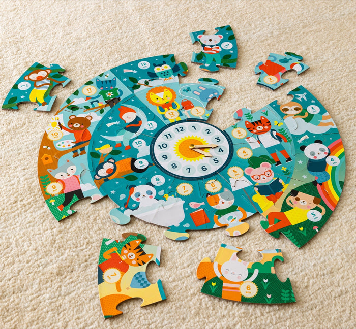 Floor Puzzle - Telling The Time - Lifestyle Cut