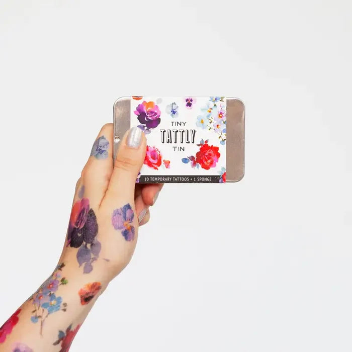 Floral Tattoo Tin
