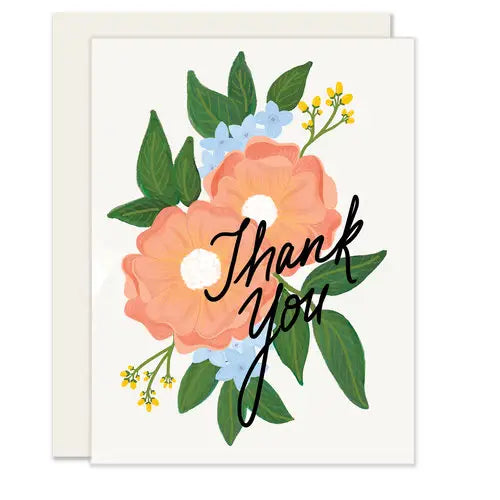 Floral Thank You Card