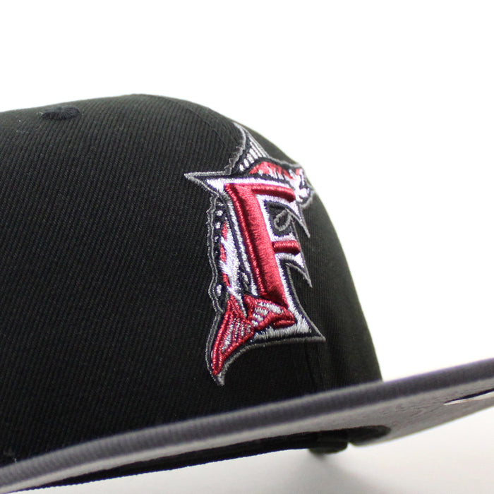 Florida Marlins 1993 Inaugural Season New Era 59Fifty Fitted Hat (Black Graphite Gray Under brim)