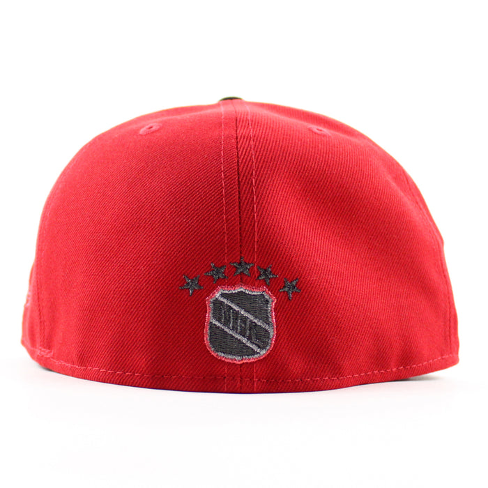 Florida Panthers 1993-2013 Patch New Era 59Fifty Fitted Hat (Scarlet Red Gray Under brim)