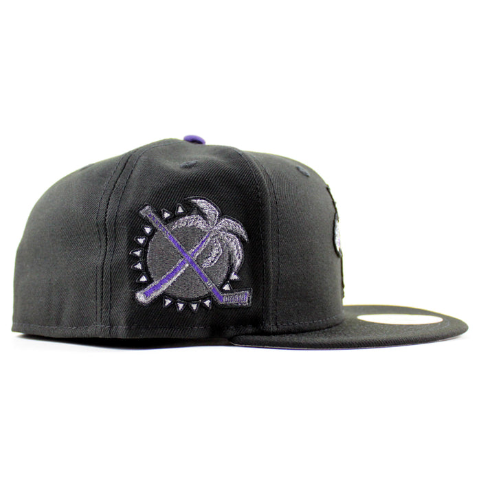 Florida Panthers Palm Tree Patch New Era 59Fifty Fitted Hat (Black Gray Under brim)