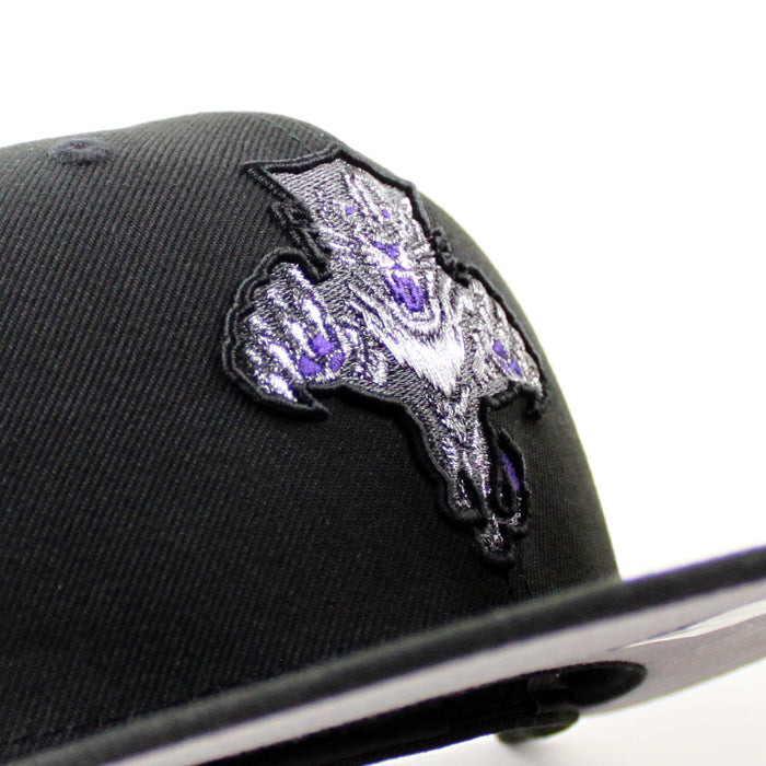 Florida Panthers Palm Tree Patch New Era 59Fifty Fitted Hat (Black Gray Under brim)