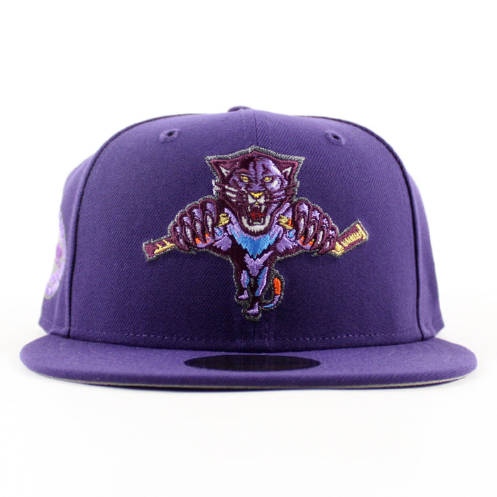 Florida Panthers Panthers Patch New Era 59Fifty Fitted Hat (Purple Gray Under brim)