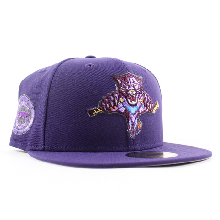 Florida Panthers Panthers Patch New Era 59Fifty Fitted Hat (Purple Gray Under brim)
