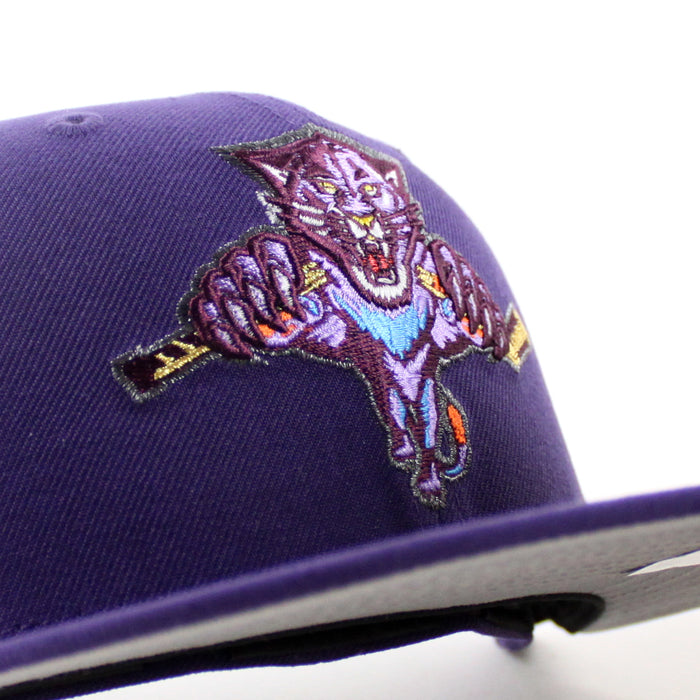 Florida Panthers Panthers Patch New Era 59Fifty Fitted Hat (Purple Gray Under brim)