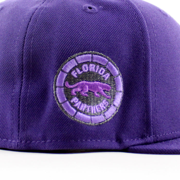 Florida Panthers Panthers Patch New Era 59Fifty Fitted Hat (Purple Gray Under brim)
