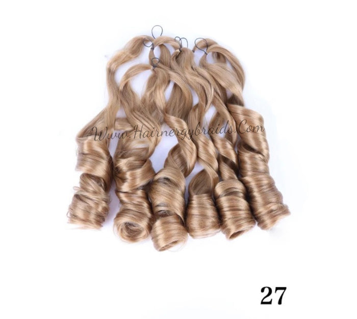French curl silky extensions bundles loose wavy curls ombre synthetic braiding hair