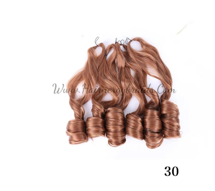 French curl silky extensions bundles loose wavy curls ombre synthetic braiding hair