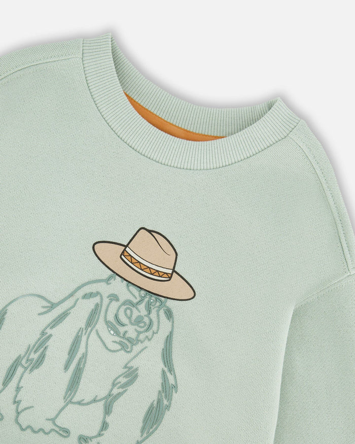 French Terry Sweatshirt Mint Green-3