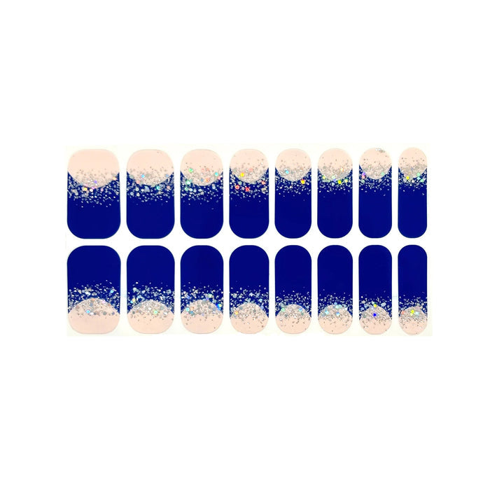 French Tips - Majestic Glitter Nail Wraps