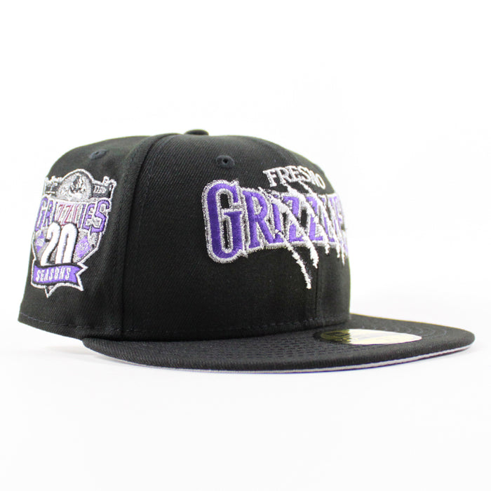 Fresno Grizzlies 20 Seasons Patch New Era 59Fifty Fitted Hat (Black Gray Under Brim)