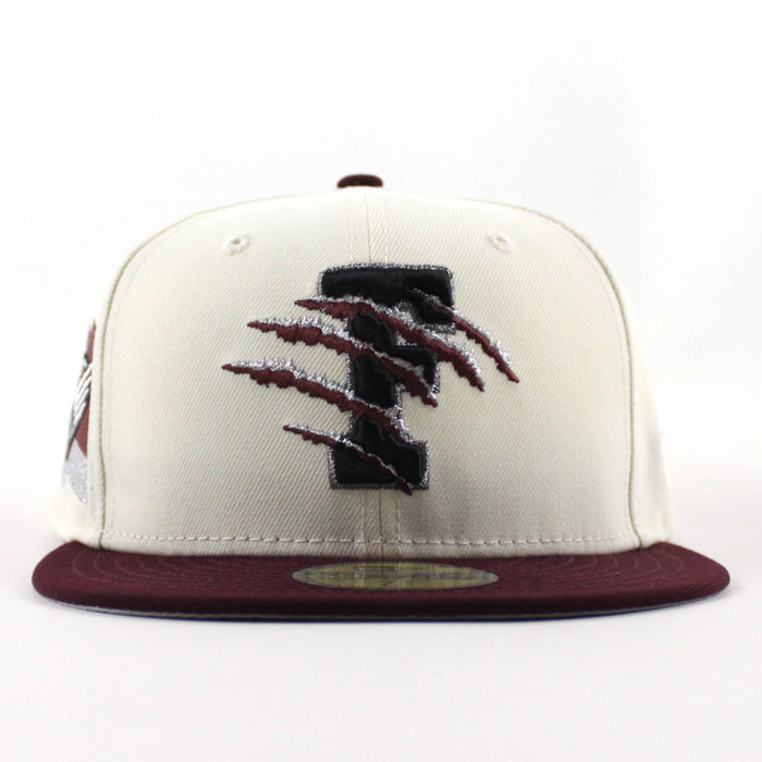 Fresno Grizzlies Grizzlies Patch New Era 59Fifty Fitted Hat (Chrome Maroon Gray Under Brim)