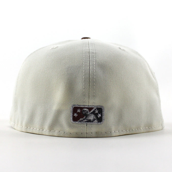 Fresno Grizzlies Grizzlies Patch New Era 59Fifty Fitted Hat (Chrome Maroon Gray Under Brim)