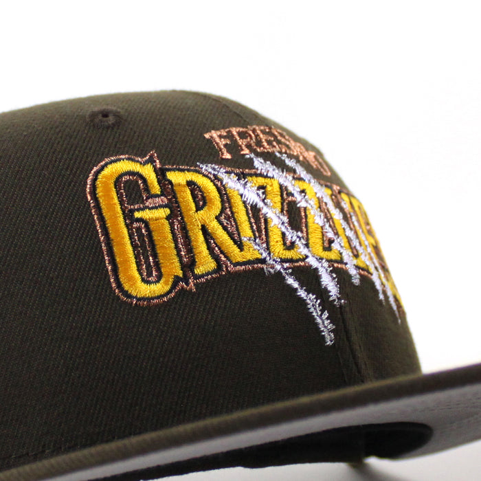Fresno Grizzlies Grizzlies Patch New Era 59Fifty Fitted Hat (Walnut Gray Under Brim)