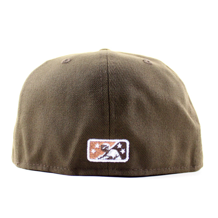 Fresno Grizzlies Grizzlies Patch New Era 59Fifty Fitted Hat (Walnut Gray Under Brim)