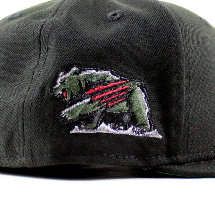 Fresno Grizzlies Grizzlies Paw Patch New Era 59Fifty Fitted Hat (Black and Green Under Brim)