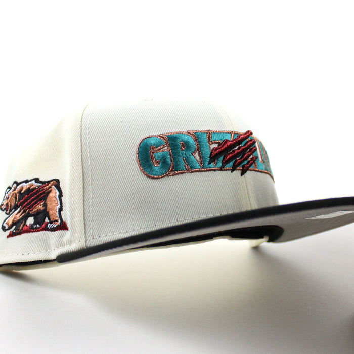 Fresno Grizzlies Grizzlies Paw Patch New Era 59Fifty Fitted Hat (Chrome White Black Gray Under Brim)