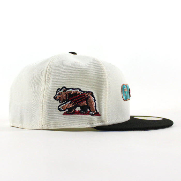 Fresno Grizzlies Grizzlies Paw Patch New Era 59Fifty Fitted Hat (Chrome White Black Gray Under Brim)