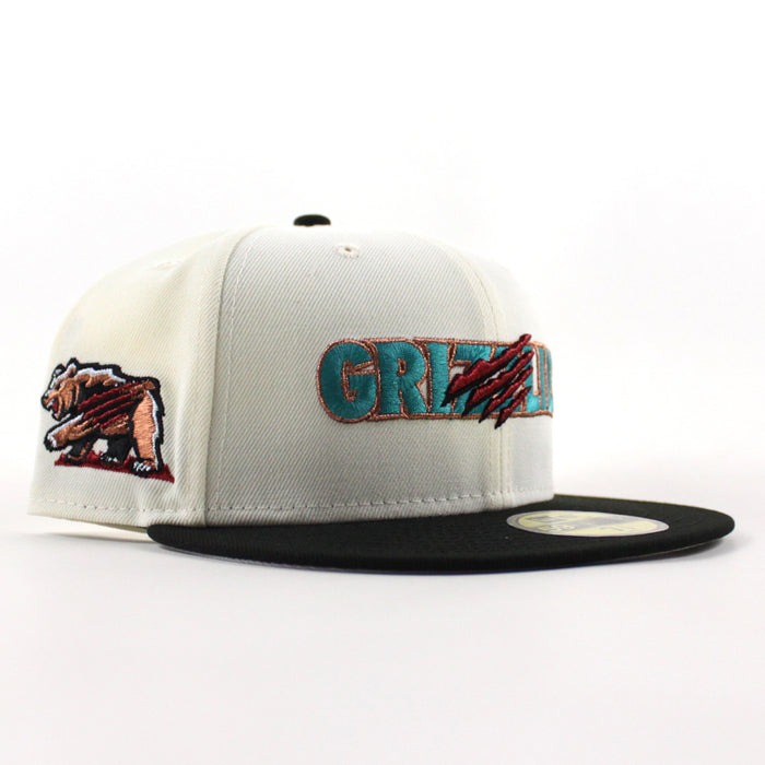 Fresno Grizzlies Grizzlies Paw Patch New Era 59Fifty Fitted Hat (Chrome White Black Gray Under Brim)