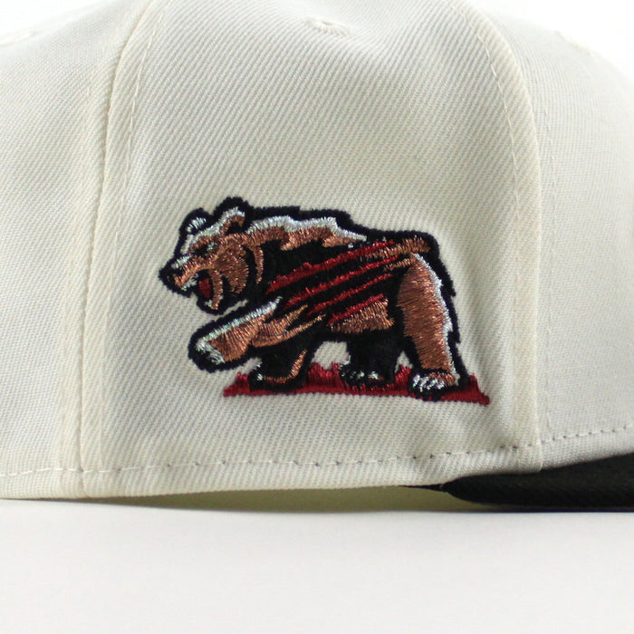 Fresno Grizzlies Grizzlies Paw Patch New Era 59Fifty Fitted Hat (Chrome White Black Gray Under Brim)