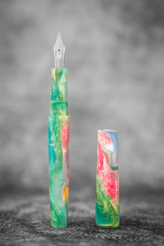Galen X Studyo Agackakan - Fountain Pen V1 - Water Lily Light